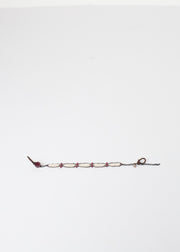 Garnet Bracelet in Frothy Pearl